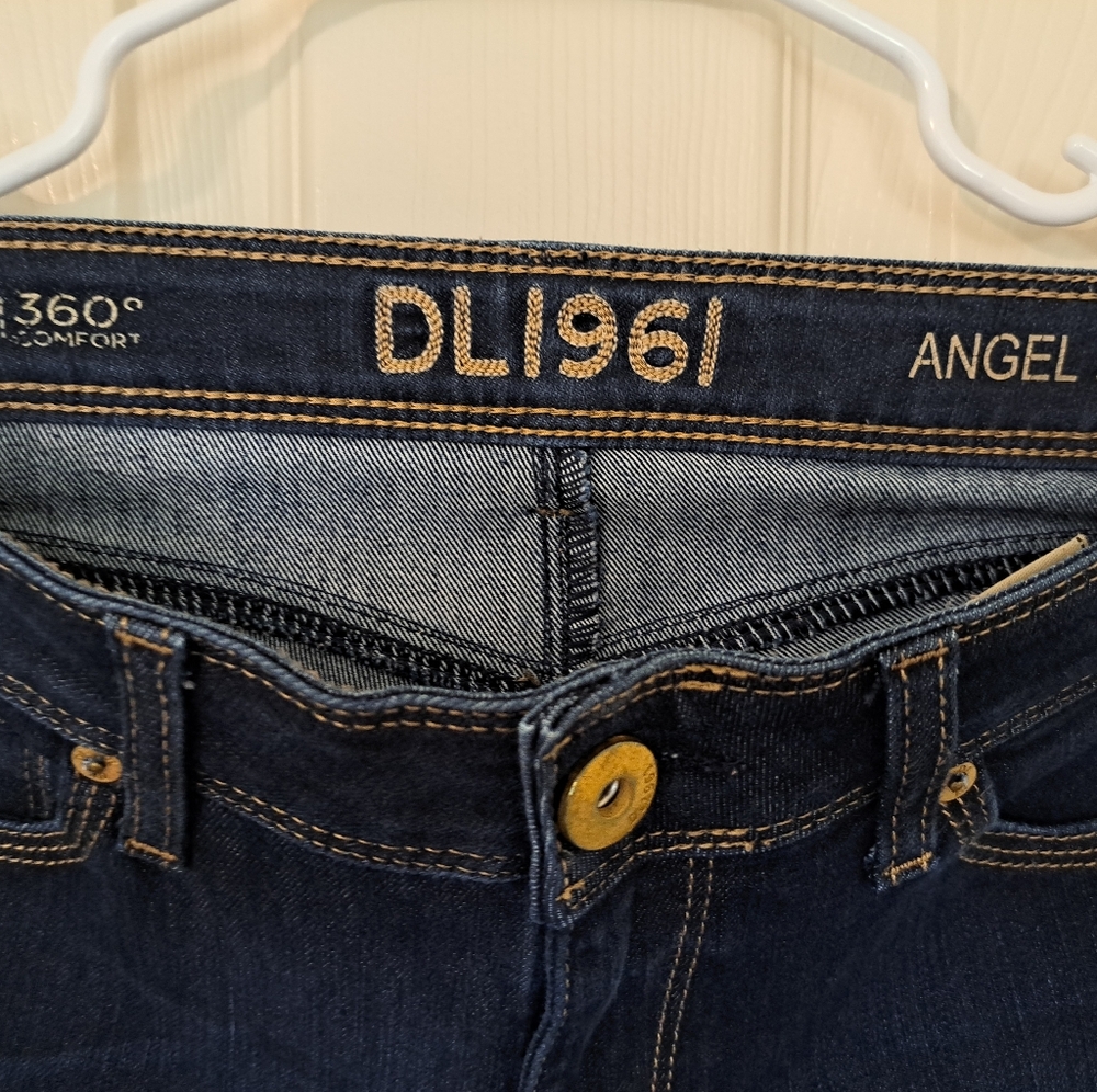 DL1961 Angel Mid Rise Skinny Ankle Stretch Denim Jeans Mariner - Size 27